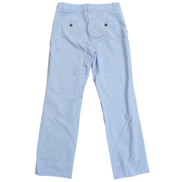 THEORY Treeca Cropped Wool-blend Slim-leg Blue Pants Women's Size 4 Office Attir - Picture 2 of 13